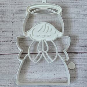 Vintage Hallmark Praying Angel Cookie Cutter White Plastic 5"
